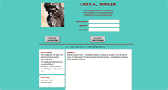 Desktop Screenshot of criticalthinkerquotes.net