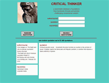 Tablet Screenshot of criticalthinkerquotes.net